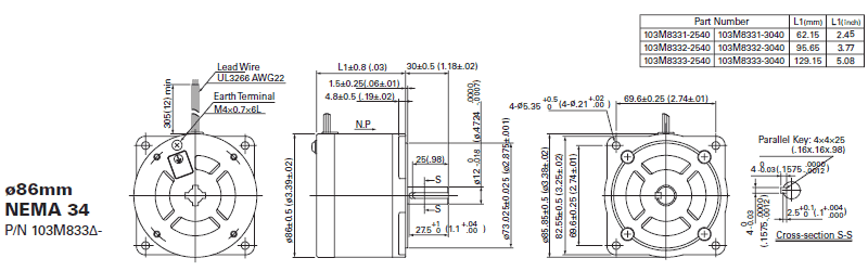 Motor Dimensions
